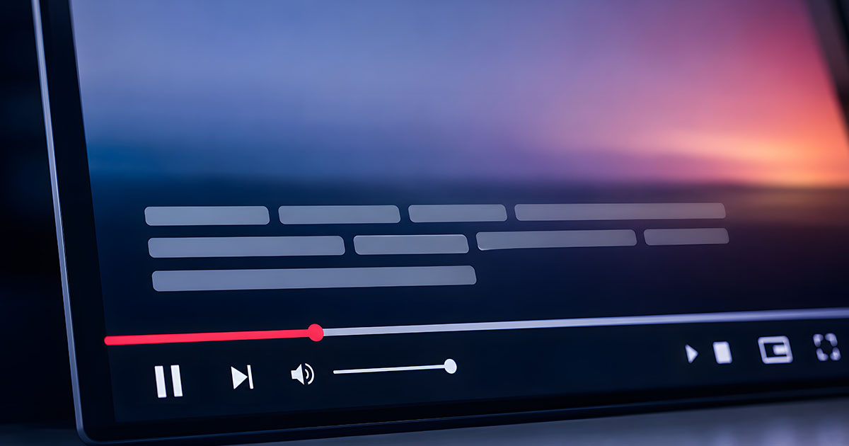 video streaming wireframe